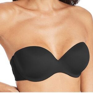 MAIDENFORM black underwire push up strapless convertible bra 32B NWT